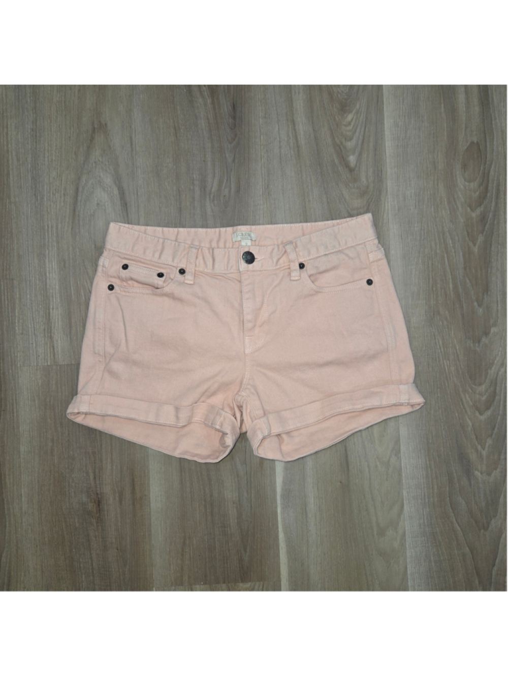 •J.Crew• Women's Stretch Jean Shorts Size 2 Pink